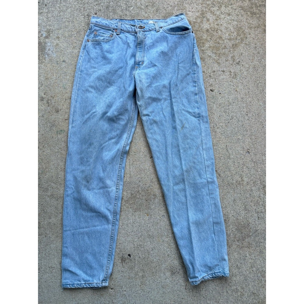 Vtg 90s Levi's 561  Loose Fit Straight Leg High Rise Blue Jeans 14 Med USA